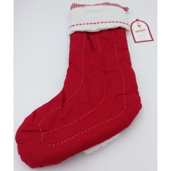 Pottery Barn Kids Blue Dog with Antlers Quilted Christmas Stocking Monogrammed - Picture 5 of 8